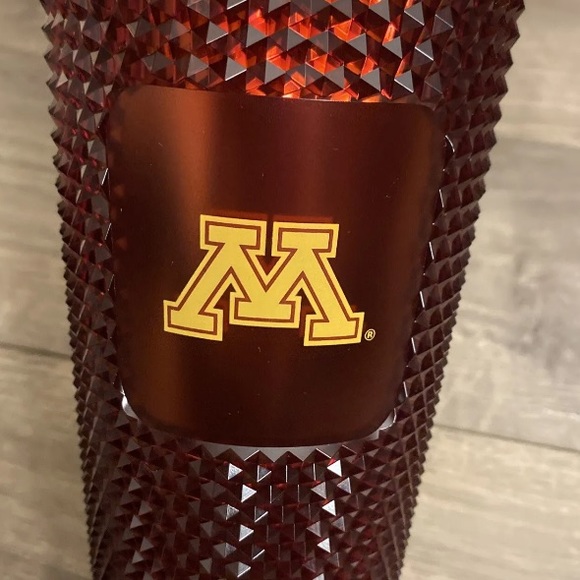 ❤️NEW💛Starbucks University of Minnesota 2022 Studded Bling maroon Tumbler - Picture 2 of 4